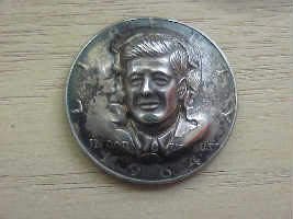 Kennedy Pop Out Half Dollar Coins