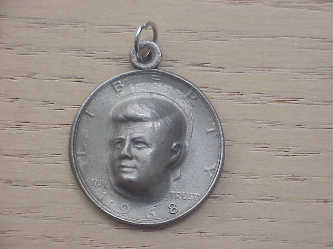 Kennedy Pop Out Pendant Coin Style