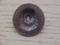 1900 Large One Penny Pop Out Coin Eagle Head