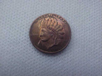 Pop Out Copper Penny with Indian Head