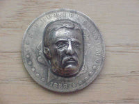 Theodore Roosevelt on 1888 silver Morgan Dollar POP OUT REPOUSSE Coin